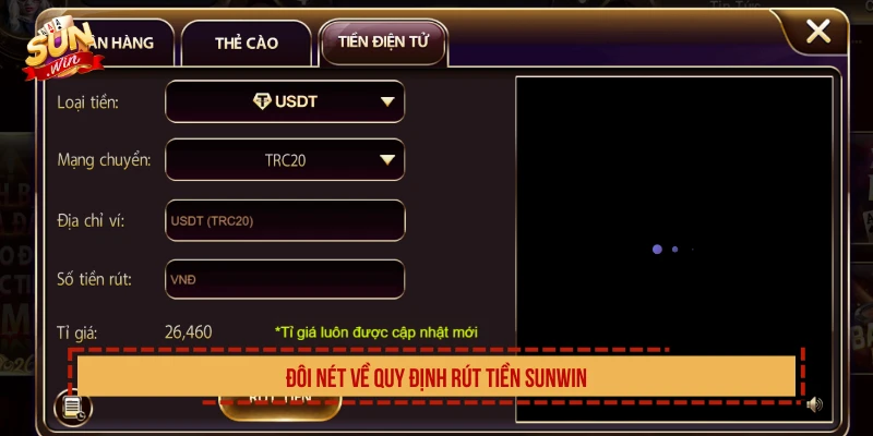 Đôi nét về quy định rút tiền SUNWIN