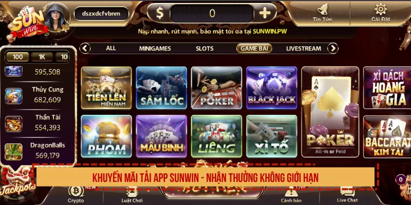 Khuyến Mãi Tải App Sunwin - Nhận Thưởng Không Giới Hạn